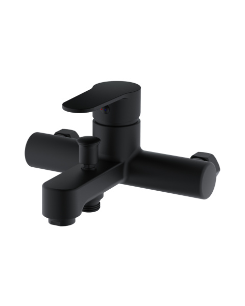 Смеситель для ванны однорычажный полимерный OneLife P07-100b черный