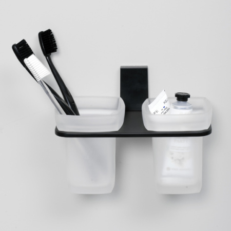 Стакан для зубных щеток двойной WasserKRAFT Abens K-3228D