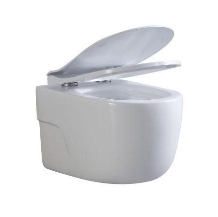 Унитаз подвесной безободковый Art&Max Verona AM012CHRT/SC микролифт