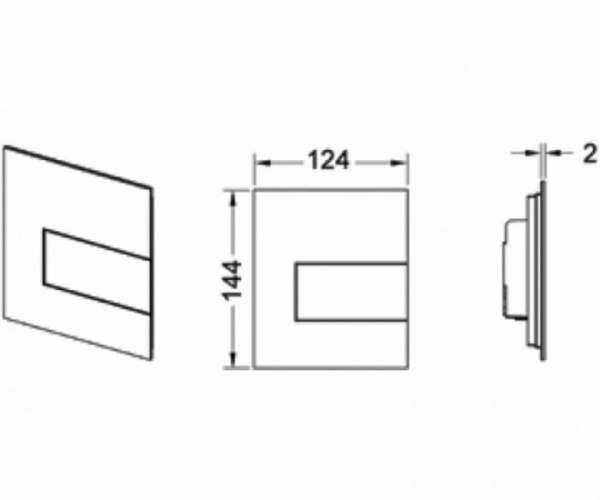 Кнопка смыва TECE Square II Urinal 9242810