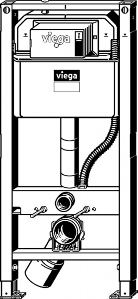 Инсталляция для подвесного унитаза Viega Prevista Dry 771980