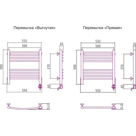 Полотенцесушитель электрический Сунержа Богема 00-0505-5050