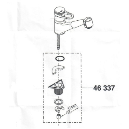 Монтажный комплект Grohe M14 fine для кухонных смесителей 46337000
