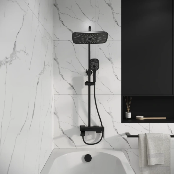 Душевая система Grossman Pragma 500.K35.03.210 черный матовый