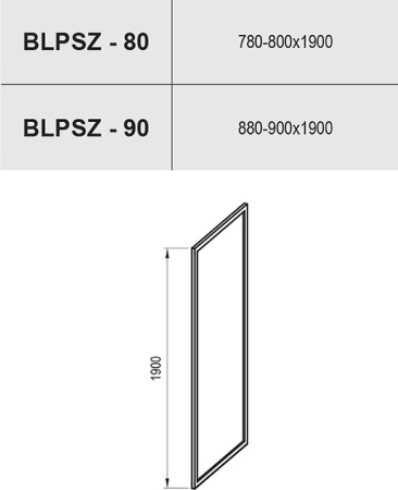 Душевая стенка Ravak Blix BLPSZ-80 X93H40C00Z1