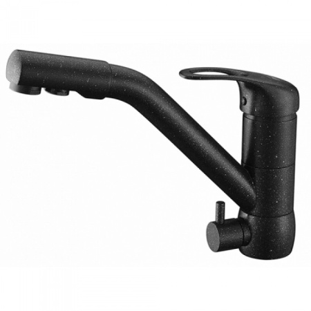 Смеситель для кухни с подключением к фильтру Zorg ZR 400 KF-12 ЧЕРНЫЙМЕТАЛ