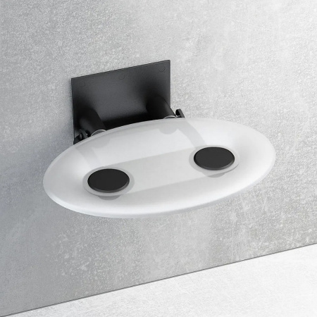 Сиденье для душа Ravak Ovo P Clear/Black B8F0000042