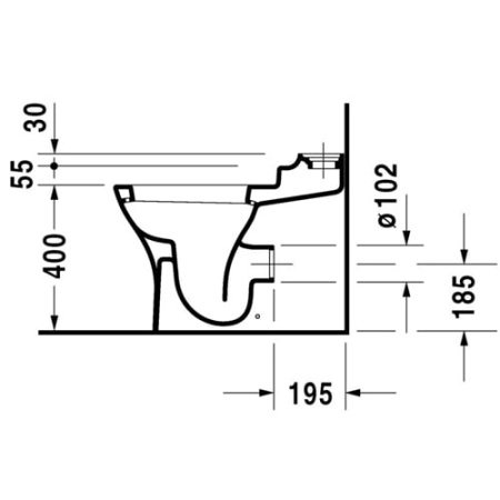 Унитаз напольный Duravit 2119090064