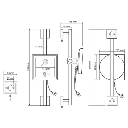 Косметическое зеркало Bemeta 116501672