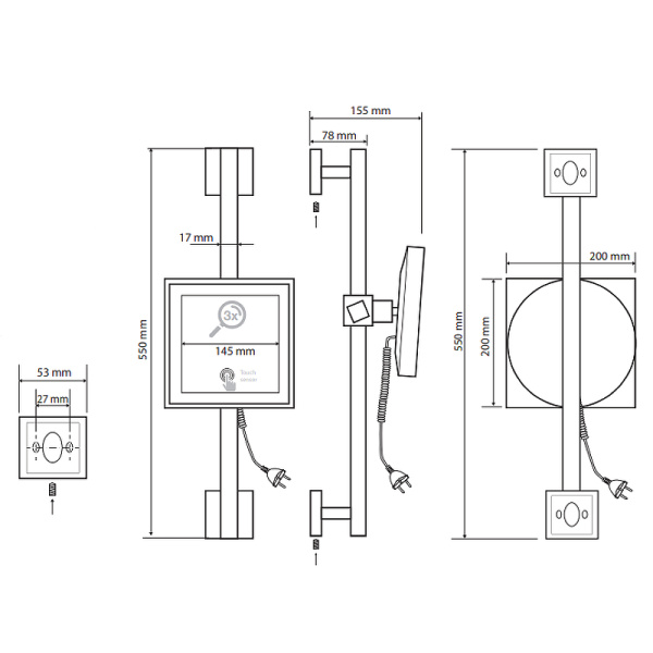 Косметическое зеркало Bemeta 116501672