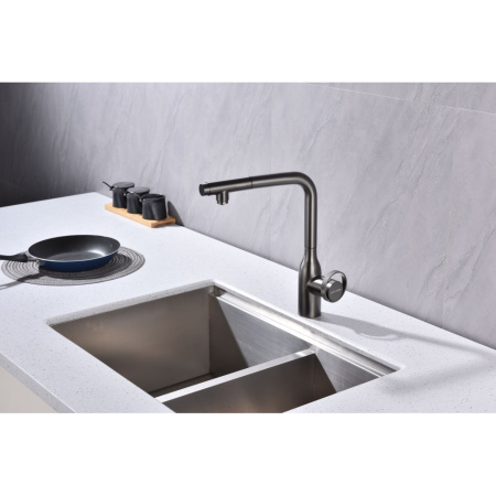 Смеситель для кухни с подключением к фильтру  Paulmark Urban Ur213104-B