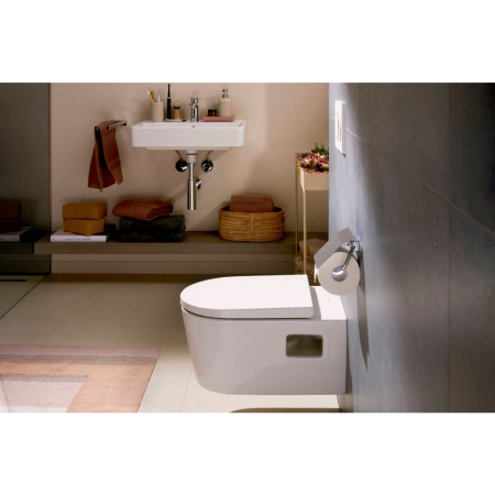 Унитаз подвесной безободковый Hansgrohe EluPura Original S 60142450 без сиденья