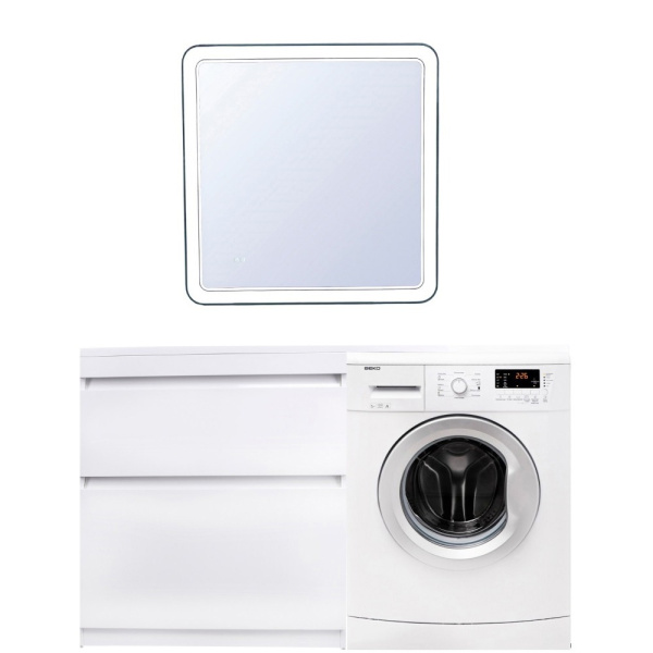 Тумба под стиральную машину напольная Style Line Даллас СС-00002385 белый