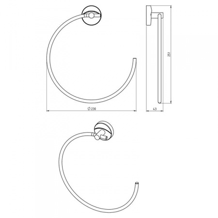 Полотенцедержатель Novaservis Metalia 11 0101.0