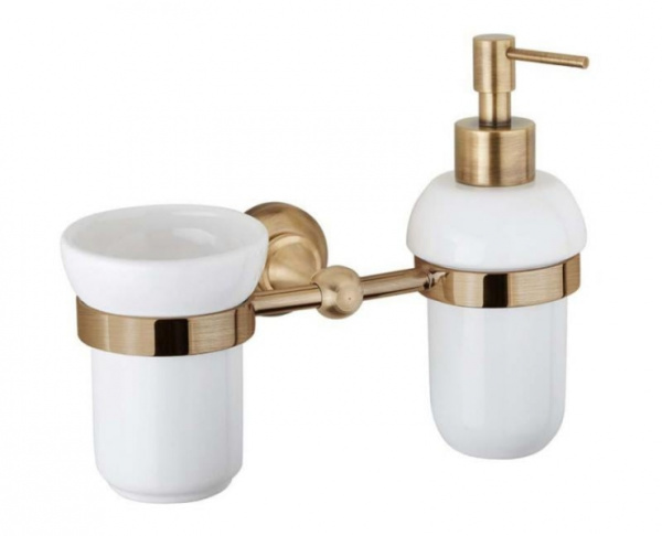 Держатель с дозатором и стаканом Cezares Aphrodite APHRODITE-TDTS-03/24