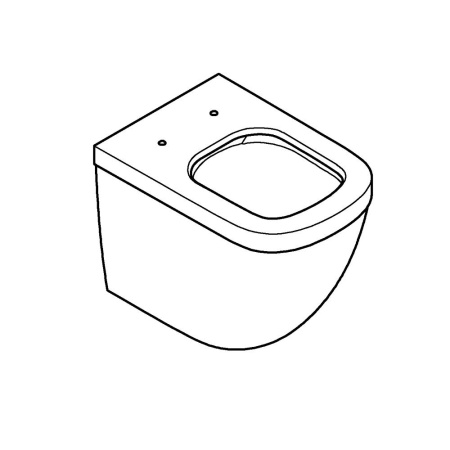 Напольный приставной безободковый унитаз Grohe Euro Ceramic (без сиденья) 39339 000 (39339000)