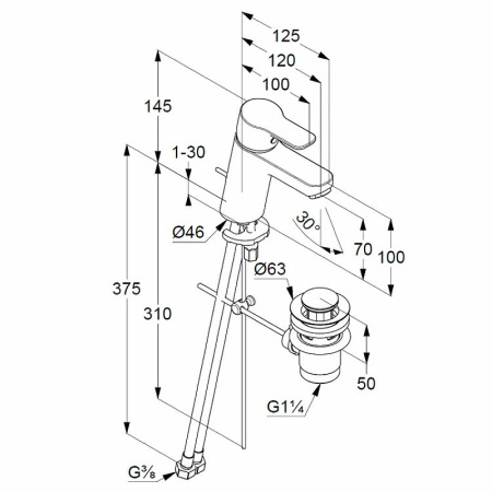 Душевой комплект Kludi Pure&Style 376300565