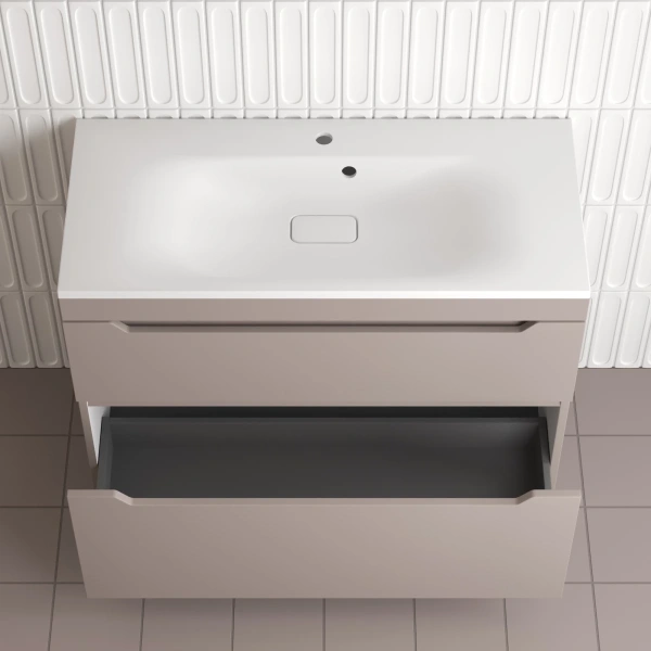 Тумба напольная без раковины 100 см Style Line Остин ЛС-00002402 тауп матовый