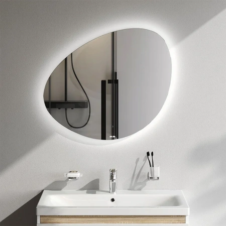 Зеркало сенсорное (75,2х65,5) Am.Pm X-Joy M85MOX50801WG с LED-подсветкой