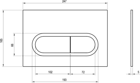 Клавиша смыва Ravak Chrome X01454