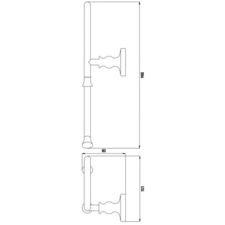 Полотенцедержатель полукольцо RUSH Crete CR35511