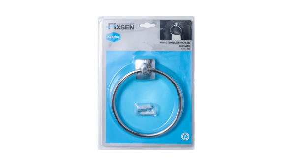 Полотенцедержатель FIXSEN Kvadro кольцо FX-61311 Полотенцедержатель FIXSEN Kvadro кольцо FX-61311