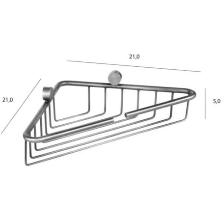 Полочка-решетка угловая Tiffany World TWBR534oro