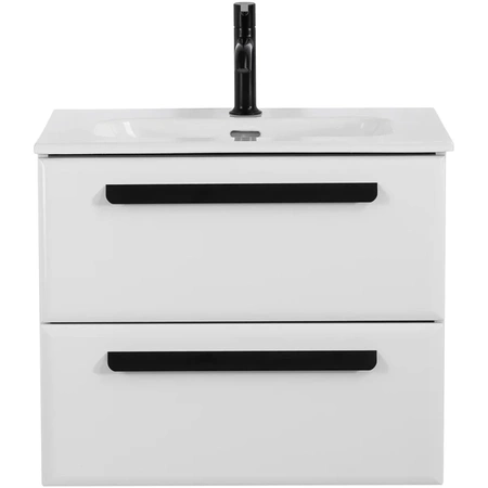 Тумба под раковину Cezares ECO-CER-N-600-2C-SO-BL Bianco Lucido без ручек