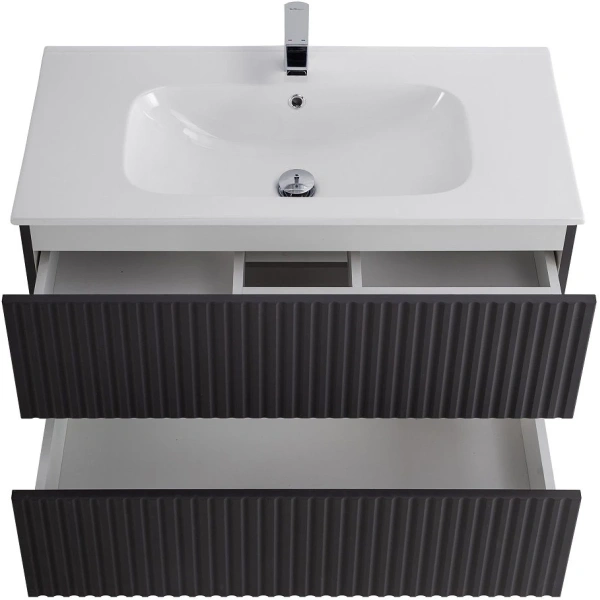 База под раковину Art&Max Torino AM-TORINO-800-2C-SO-GF-P Графит