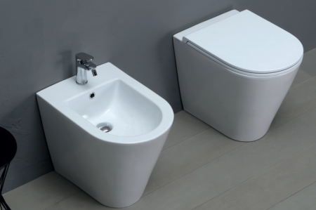 Унитаз приставной безободковый Azzurra Forma FMVCTPE00000BI/(FOR100E/P bi) без сиденья