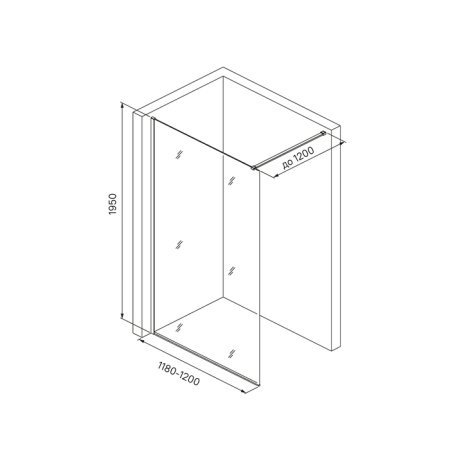 Душевая перегородка IDDIS Slide (SLI8CS2i23)