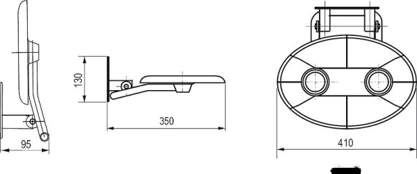Сиденье для душа Ravak OVO-P-ORANGE B8F0000005