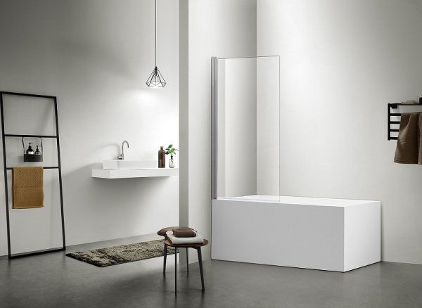 Шторка на ванну Aquatek (80х150) AQ DEL SBA 08015CH