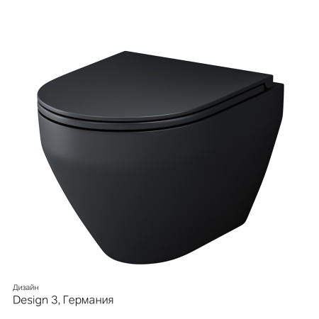 Подвесной унитаз безободковый с сиденьем микролифт Am.Pm Spirit V2.0 C701700MBSC