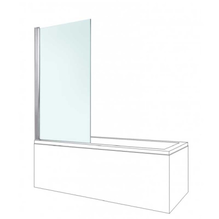 Душевая шторка на ванну Berges Wasserhaus River S (80х140) 062102