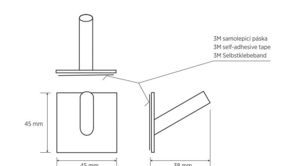 Крючок, черный Bemeta Easy 163106260