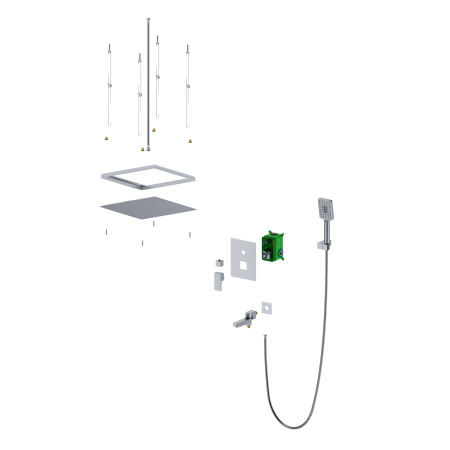 Душевая система встроенная с изливом Timo Selene хром SX-2039/00SM