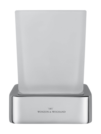 Стакан для зубных щеток с держателем WONZON & WOGHAND LOTTE, хром WW-8321