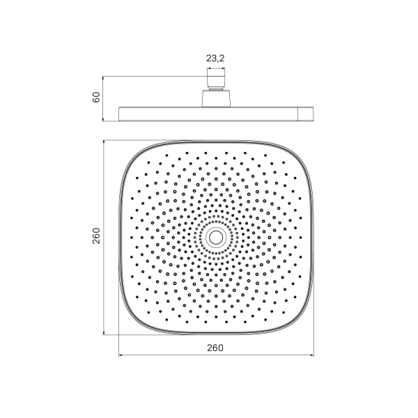 Верхний душ IDDIS SpaHome SPA26CSi64 Верхний душ IDDIS SpaHome SPA26CSi64