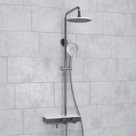 Душевая система WasserKRAFT A113.067.127.CH Thermo