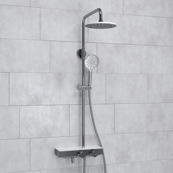 Душевая система WasserKRAFT A113.067.127.CH Thermo