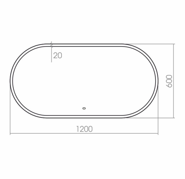 Зеркало (120х60) Silver Mirrors  Виола ФР-00001528