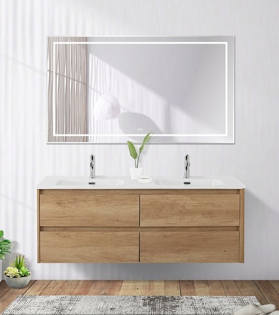 Зеркало (140х80) BelBagno Kraft SPC-KRAFT-1400-800-LED-TCH-WARM с подсветкой
