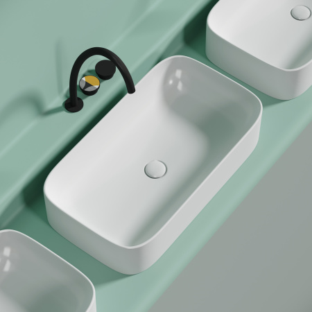 Раковина накладная (70,5х38) Ceramica Nova ELEMENT CN6054MW матовая