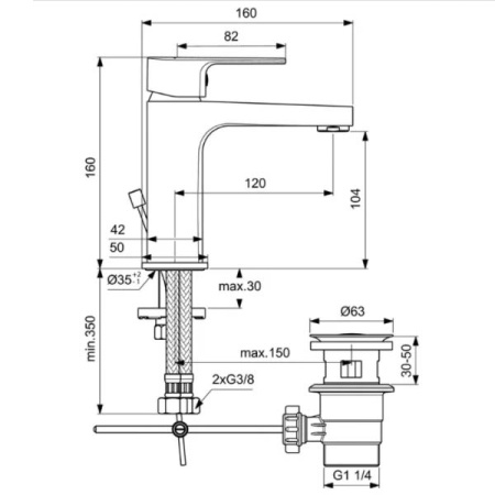 Душевой комплект Ideal Standard Esla BD002XC
