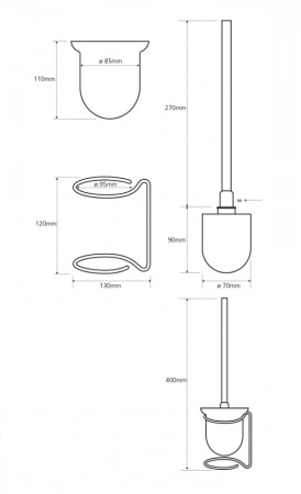 Ершик для унитаза Bemeta Neo 104113105