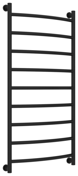 Полотенцесушитель Водяной Выгнутая Сунержа Галант + (120х60) Матовый Черный 31-0200-1260