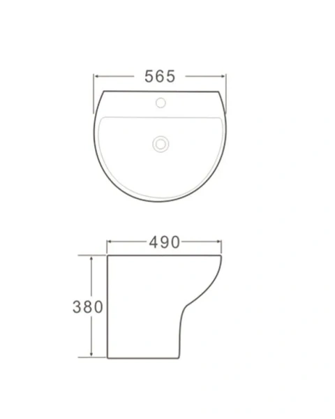 Раковина подвесная (56,5х49) SantiLine SL-4020
