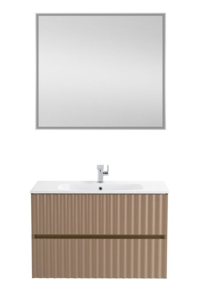 База под раковину Art&Max Еlegant AM-ELEGANT-900-2C-SO-CM-LED Капучино матовый