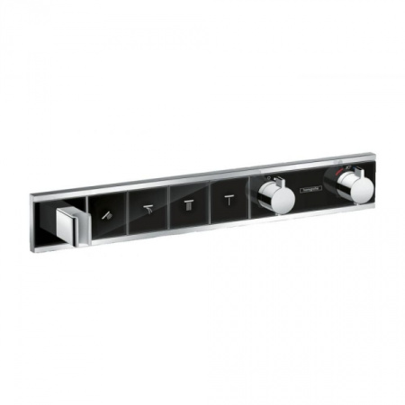Термостат для душа на 4 потребителя Hansgrohe RainSelect 15357600 черный/хром